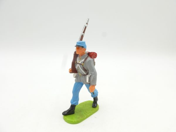 Elastolin 7 cm US-Bürgerkrieg Südstaatler, Soldat im Marsch, Nr. 9181