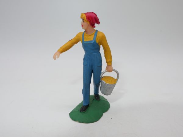 Britains Deetail Maid with bucket - rare colour