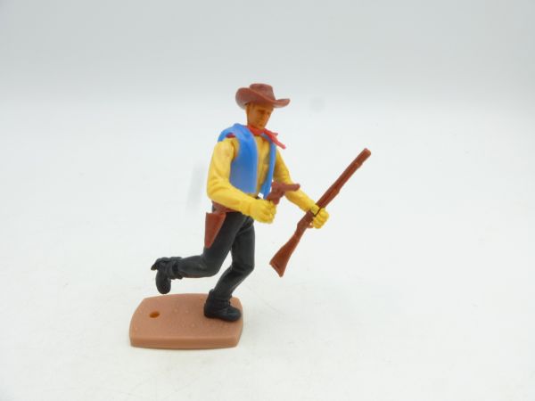 Plasty Cowboy laufend mit Pistole + Gewehr