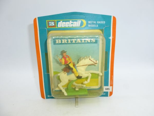 Britains Deetail Cowboy mit Pistole + seltenem Pferd, Nr. 685
