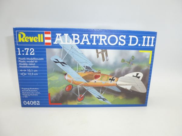 Revell 1:72 Albatros D III, No. 04062 - orig. packaging, on cast