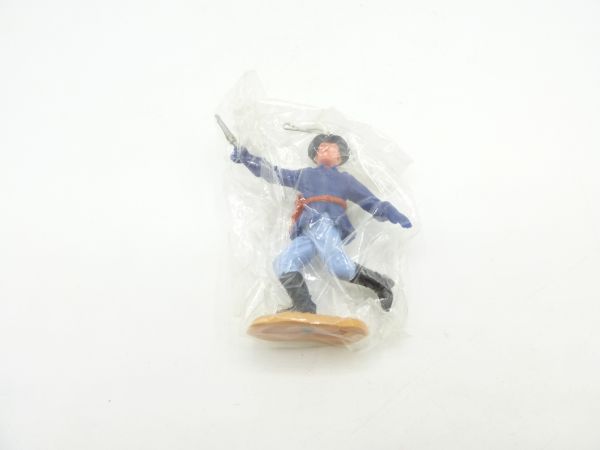 Timpo Toys Union Army soldier, officer running, firing pistol - in original bag
