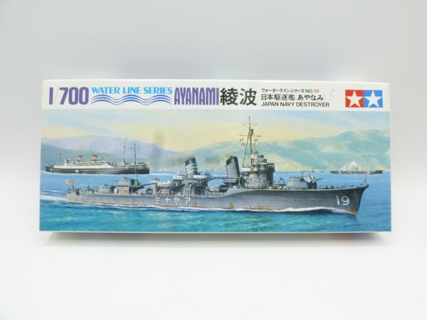 TAMIYA 1:700 AYANAMI, Japan Navy Destroyer, No. 38 - orig. packaging