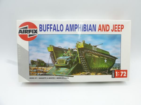 Airfix 1:72 Buffalo Amphibian and Jeep, No. 02302 - orig. packaging, shrink wrapped
