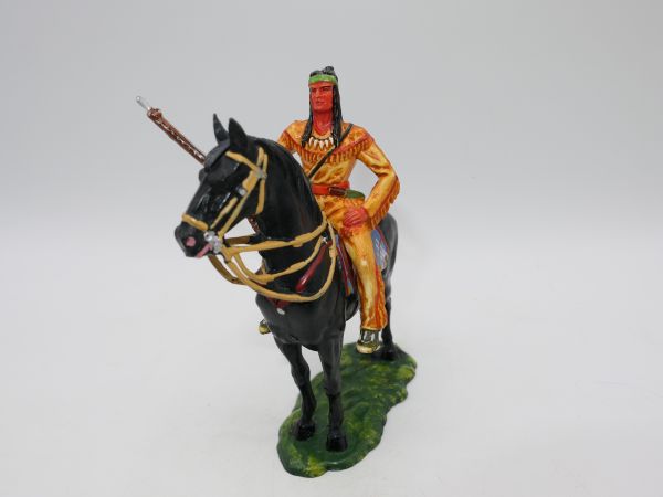 Elastolin 7 cm Winnetou on horseback, No. 7551, painting 2