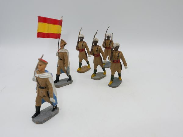 Group of Spanish figures / Africa (6 figures) - extremely rare