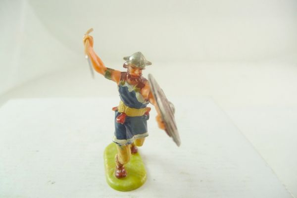 Elastolin 4 cm Viking defending with axe, No. 8503 - great painting, early figure