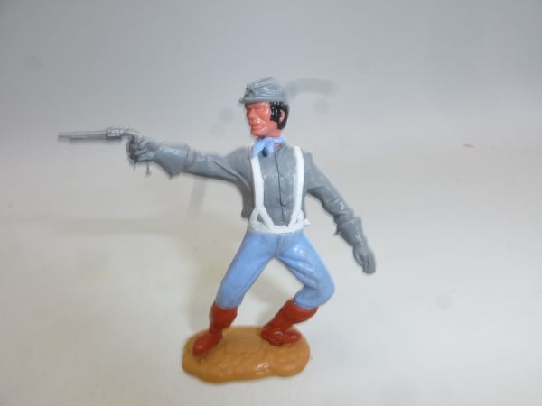 Timpo Toys Südstaatler 3. Version (großer Kopf) stehend Pistole schießend