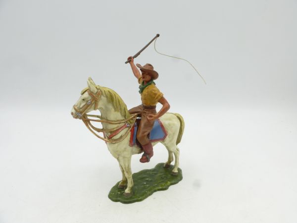 Umbau 7 cm Cowboy auf stehendem Pferd mit Peitsche