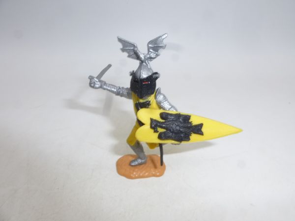 Timpo Toys Visor knight running, yellow - shield loops ok