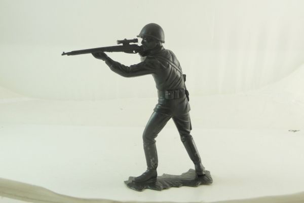 Soldat Gewehr schießend (vermutl. Marx), 14 cm - unbemalt