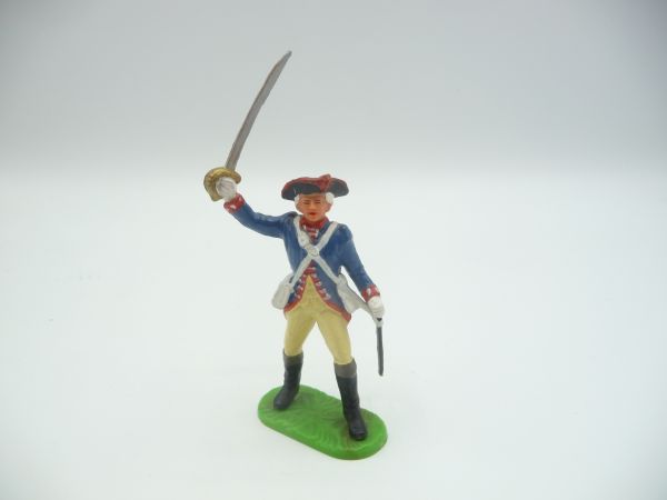 Elastolin 7 cm Prussia, officer storming with sabre, No. 9140