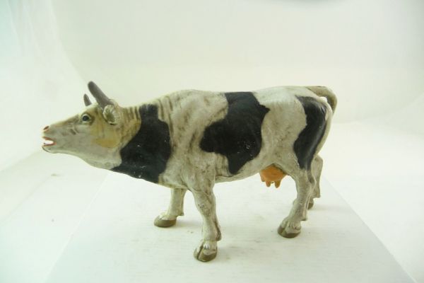 Preiser Cow roaring, No. 3804, white/black
