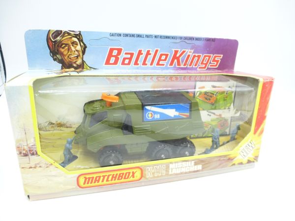 Matchbox Battle Kings: Missile Launcher, No. K-111 - orig. packaging, incl. figures
