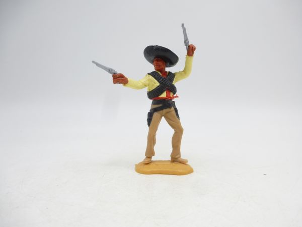 Timpo Toys Mexican standing, yellow, shooting 2 pistols wildly