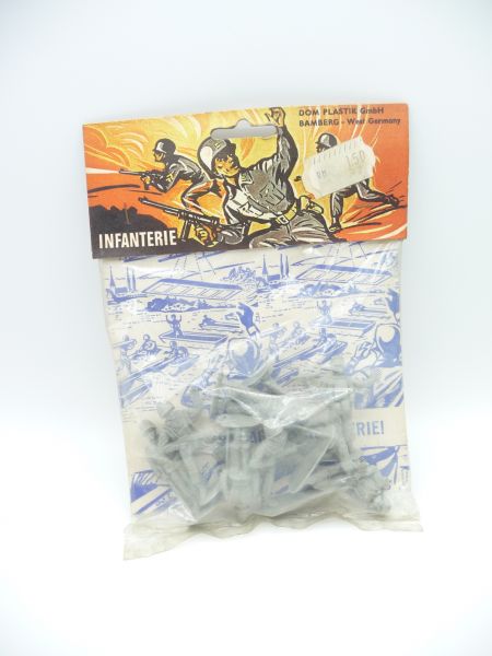 DOM Plastik Infantry (8 figures), grey - orig. packaging