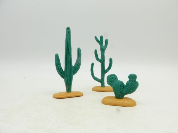 Timpo Toys 3 cacti, dark green - rare colour