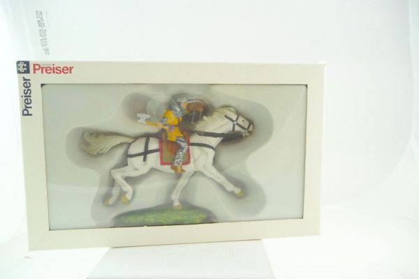 Preiser 7 cm Norman riding with axe, No. 8854 - orig. packaging, brand new