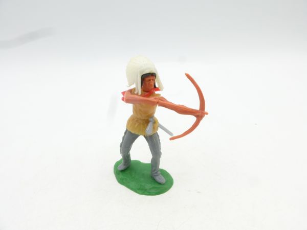 Elastolin 5,4 cm Indian standing with bow + arrow + quiver on his back