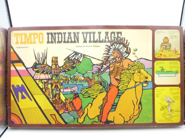 Timpo Toys Indian Village 2nd version, ref. No. 258 - orig. packaging, complete