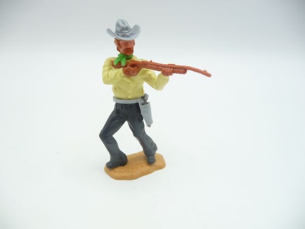Timpo Toys Cowboy Gewehr schießend - toller Kopf, Figur unbespielt
