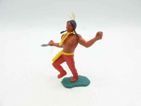 Timpo Toys Indian 3rd version advancing with knife