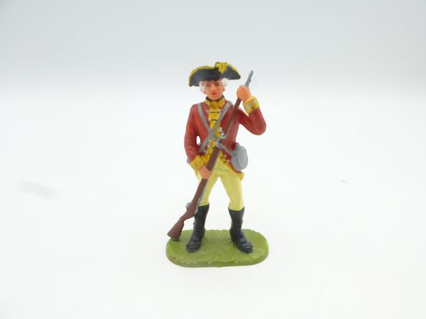 Elastolin 7 cm Britische Grenadiere; Soldat Gewehr ladend, Nr. 9141 - sehr guter Zustand
