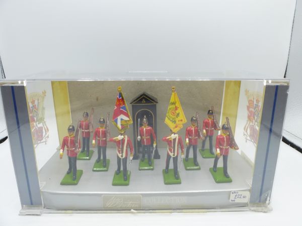 Britains Collection, "The Middlesex Regiment", showcase with 9 figures