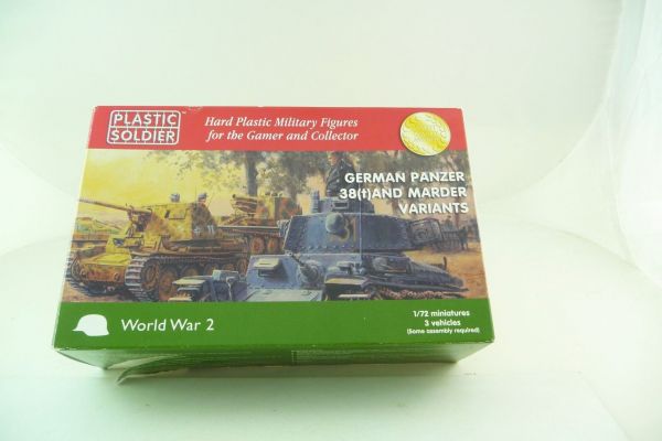 Plastic Soldier German Panzer 38 (+) and Marder Variants - OVP, Teile am Guss