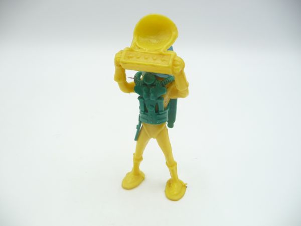 Cherilea Astronaut stehend mit Radargerät, gelb/grün/türkis - frühe Figur