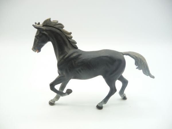 Elastolin Horse trotting, black
