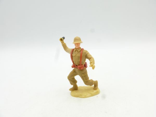 Elastolin 7 cm Soldier Africa Corps, throwing hand grenade