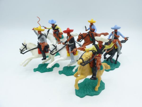 Timpo Toys Mexikaner zu Pferd (6 Figuren) - schöner Satz