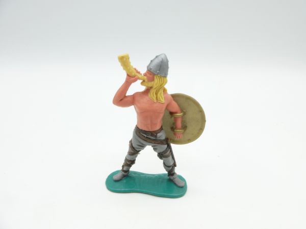 Timpo Toys Viking, hornblower, golden shield