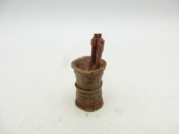 Korb (Metall, Höhe 3,5 cm) mit Pfeil für z.B. Skorpion