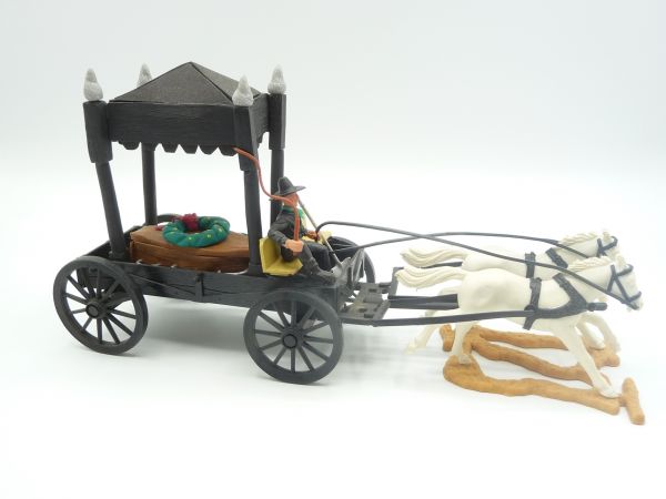 Timpo Toys Leichenwagen mit Kutscher, mehrteilig - toller Umbau