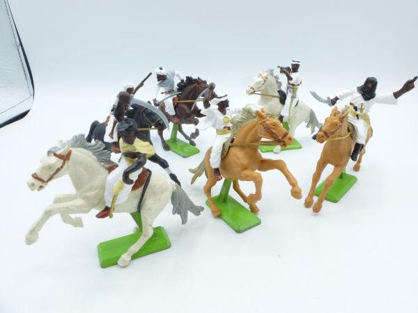 Britains Deetail Set of Arabs riding (6 figures) - late version, see photos