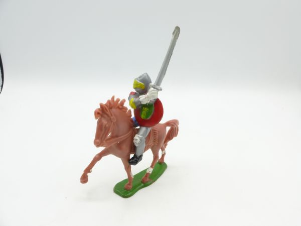 Domplast Manurba Knight riding with sword lunging - in original painting