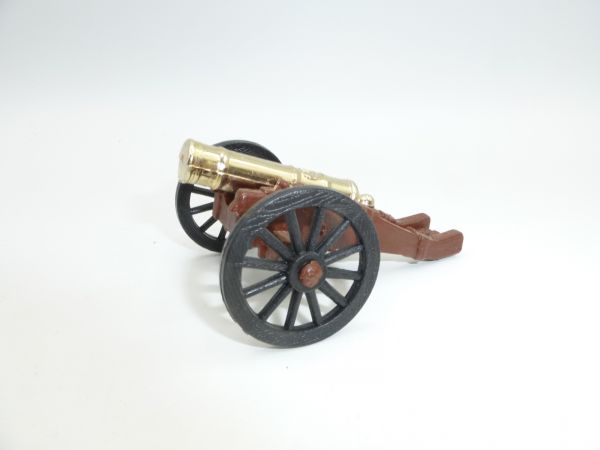 Small plastic cannon civil war (total length approx. 8 cm)