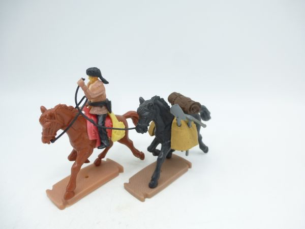 Plasty Gold digger with equipment on accompanying horse - great modification