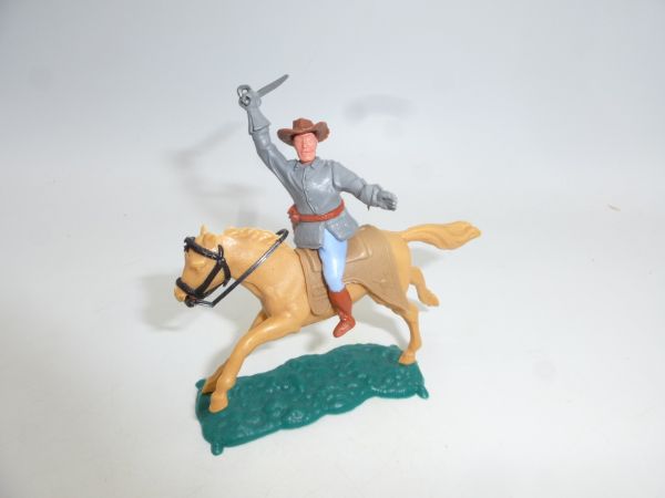 Timpo Toys Southerner 2nd version riding, officer lunging with sabre