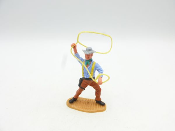 Timpo Toys Cowboy 4th version standing with lasso