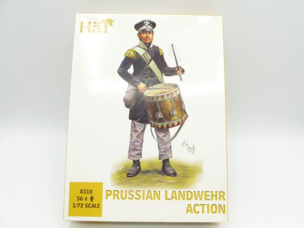 HäT 1:72 Prussian Landwehr action, Nr. 8310 - OVP, Teile am Guss