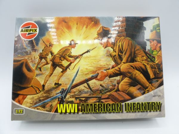 Airfix 1:72 Silver Box: WW I American Infantry, No. A01729 - orig. packaging