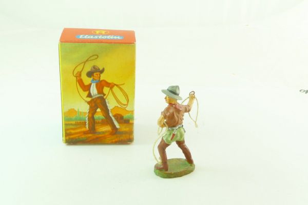 Elastolin Cowboy with lasso, No. 6978 - box very good condition