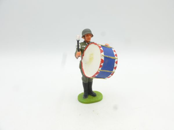 Elastolin 7 cm German Wehrmacht 1939, musician standing with big drum