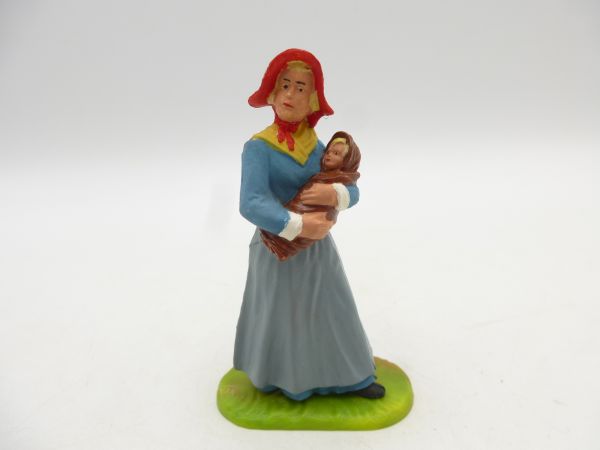 Preiser 7 cm Siedlerin mit Kind auf dem Arm, Nr. 7707