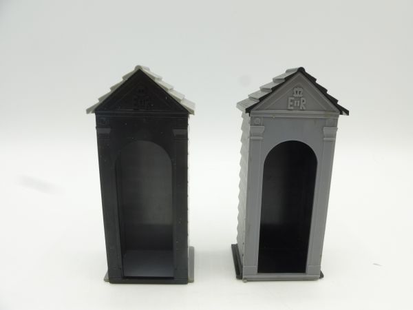 Timpo Toys 2 guard houses (colours inverse)