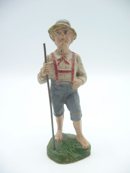Shepherd boy with stick (10 cm, similar to Elastolin)