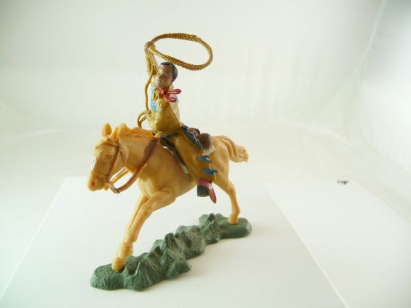 Britains Swoppets Cowboy riding with lasso - great colour combination, rare
